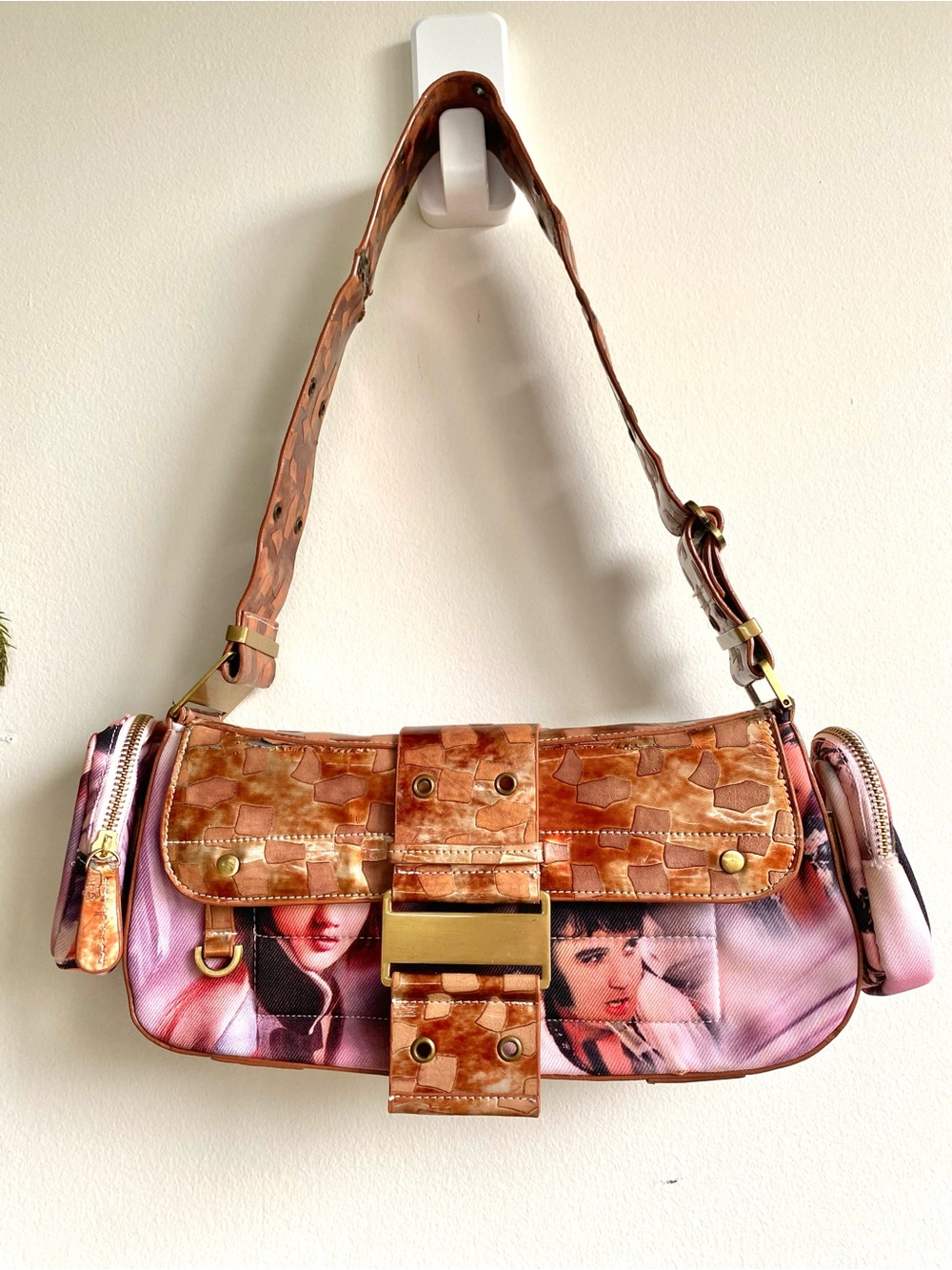 🎸🎼 Rare Elvis Presley Vintage 50s Colombus Shoulder Bag Retro Music Rock Fifties